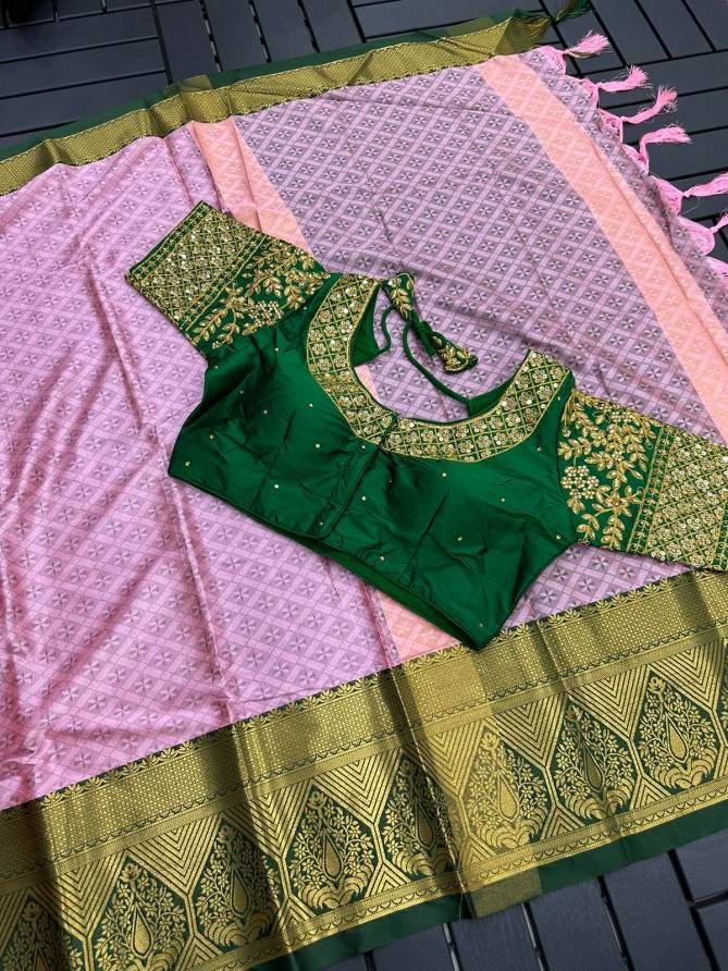 AAB Cotton Silk Embroidery Blouse Non Catalog Sarees